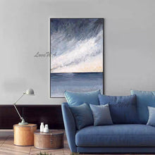 Load image into Gallery viewer, Modern Abstract Oil Painting Of Sea And Sky New Arrival Home Good Wall Art Canvas Painting Wall Picture For Restaurant Unframed