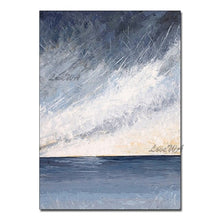 Load image into Gallery viewer, Modern Abstract Oil Painting Of Sea And Sky New Arrival Home Good Wall Art Canvas Painting Wall Picture For Restaurant Unframed