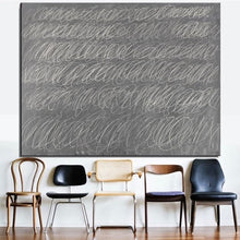 Load image into Gallery viewer, Cy Twombly Still Life Classical Handmade White Circle Oil Painting Drawing Art Canvas Airbrush Wine Picture Brass Figure Hand