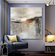 Load image into Gallery viewer, Hand Painted abstract painting texture acrylic Modern art green oil painting Golden for living room wall Large home decoration