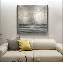 Load image into Gallery viewer, Hand Painted abstract painting texture acrylic Modern art green oil painting Golden for living room wall Large home decoration