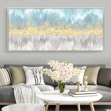 Load image into Gallery viewer, The Goldleaf Dots Picture 100% Hand Painted Modern Abstract Oil Painting on Canvas Wall Art for Living Room Home Decor No Frame