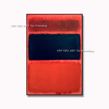 Load image into Gallery viewer, 100% Handmade Copy Mark Rothko Famous Paintings Modern Abstract Aart Porch Decor Canvas Oil Painting Simple Large-size Mural