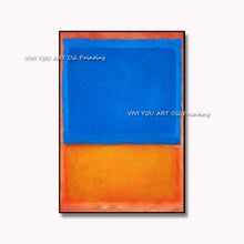 Load image into Gallery viewer, 100% Handmade Copy Mark Rothko Famous Paintings Modern Abstract Aart Porch Decor Canvas Oil Painting Simple Large-size Mural