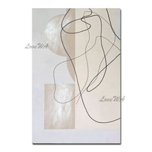 Load image into Gallery viewer, New Arrival Wall Picture For Restaurant Simple Cartoon Abstract Painting About Lines And Textures Home Good Wall Art No Framed