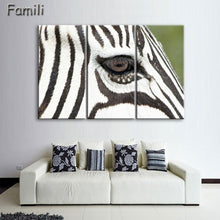Load image into Gallery viewer, 3 Pcs/Set Animal Zebra Paintings Large Canvas Paintings vertical forms Wall Art Picture Home Decoration Canvas Painting 3 Pieces