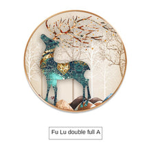 Load image into Gallery viewer, GY Light Luxury Household round Entrance Painting Corridor Aisle Background Wall Crystal Porcelain Mural Hanging Painting