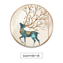 Load image into Gallery viewer, GY Light Luxury Household round Entrance Painting Corridor Aisle Background Wall Crystal Porcelain Mural Hanging Painting