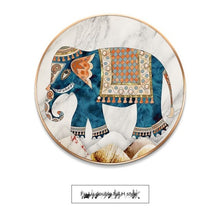Load image into Gallery viewer, GY Light Luxury Household round Entrance Painting Corridor Aisle Background Wall Crystal Porcelain Mural Hanging Painting