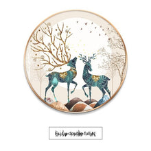 Load image into Gallery viewer, GY Light Luxury Household round Entrance Painting Corridor Aisle Background Wall Crystal Porcelain Mural Hanging Painting