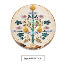 Load image into Gallery viewer, GY Light Luxury Household round Entrance Painting Corridor Aisle Background Wall Crystal Porcelain Mural Hanging Painting
