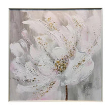 Load image into Gallery viewer, Texture White Flower Picture Wall Art Hand Painted Modern Abstract Oil Painting On Canvas For Living Room Home Decor No Frame