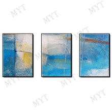 Load image into Gallery viewer, Modern Group Paintings 3 PCS Abstract Handmade 3 Pieces Canvas Oil Painting Art Hand Home Decor Canvas Wall Art Painting