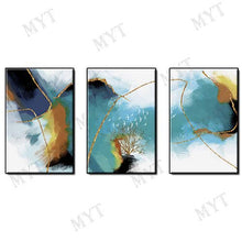 Load image into Gallery viewer, Modern Group Paintings 3 PCS Abstract Handmade 3 Pieces Canvas Oil Painting Art Hand Home Decor Canvas Wall Art Painting