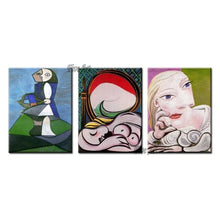 Load image into Gallery viewer, Modern Home Decor Pieces 3 PCS Group Abstract Picasso Oil Painting Reproduction Real Hand Painted Famous Wall Art On Canvas