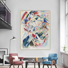 Load image into Gallery viewer, 100% Hand Painted Wassily Kandinsky Abstract Canvas Oil Paintings on The Wall for Living Room Home Decor Pictures Christmas Gift