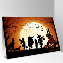 Load image into Gallery viewer, Halloween, Pumpkin, Castle, Moon Poster HD Print Oil Painting on Canvas Picture Art for Home Wall Living Room Decor Unframed