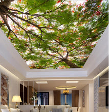 Load image into Gallery viewer, Forest tree tops the sky painting - SallyHomey Life's Beautiful