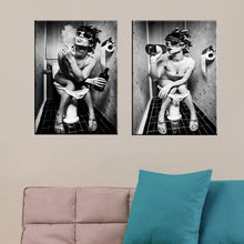 Load image into Gallery viewer, Fashion Toilet Sexy Woman Canvas Prints - SallyHomey Life&#39;s Beautiful