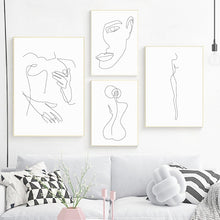 Load image into Gallery viewer, π₯ Abstract - Minimalist Nude Woman Body From Back Art Painting Home Decoration - SallyHomey Life's Beautiful