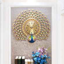 Load image into Gallery viewer, Large Peacock  Digital Wall Clocks - SallyHomey Life's Beautiful