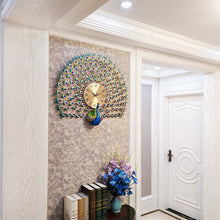 Load image into Gallery viewer, Large Peacock  Digital Wall Clocks - SallyHomey Life's Beautiful