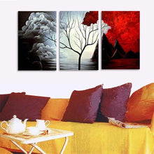 Load image into Gallery viewer, 3 PCS Tree Modern Abstract Landscape Canvas Painting Print Picture Home Art No Frame - SallyHomey Life&#39;s Beautiful