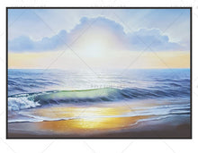 Load image into Gallery viewer, 100% Hand PaintedSun Sea View Abstract Painting  Modern Art Picture For Living Room Modern Cuadros Canvas Art High Quality