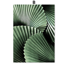 Load image into Gallery viewer, Green Monstera Banana Palm Leaf Wall Art Canvas Painting Nordic Posters And Prints Plants Wall Pictures For Living Room Decor - SallyHomey Life&#39;s Beautiful