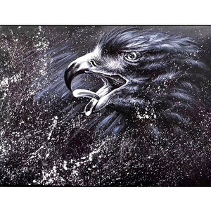 100% Hand Painted Eagle Carving Art Oil Painting On Canvas Wall Art Frameless Picture Decoration For Live Room Home Decor Gift