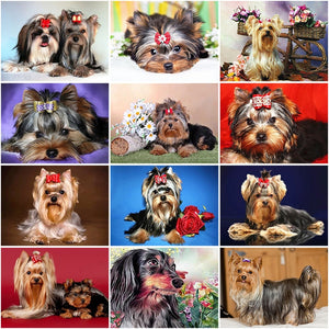 DIY 5D Diamond Painting Dog Animal Diamond Embroidery Sale Rhinestone Picture Full Round Drill Mosaic Art Wall Sticker Decor