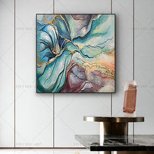 Load image into Gallery viewer, 🔥 🔥 100% Hand Painted Fantasy Color Green Abstract Painting  Modern Art Picture For Living Room Modern Cuadros Canvas Art High Quality
