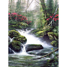 Load image into Gallery viewer, 5D Diamond Painting Cross Stitch Diy Waterfall Scenery Full Round Drill Landscape Diamond Embroidery Mosaic Wall Art Decor - SallyHomey Life&#39;s Beautiful