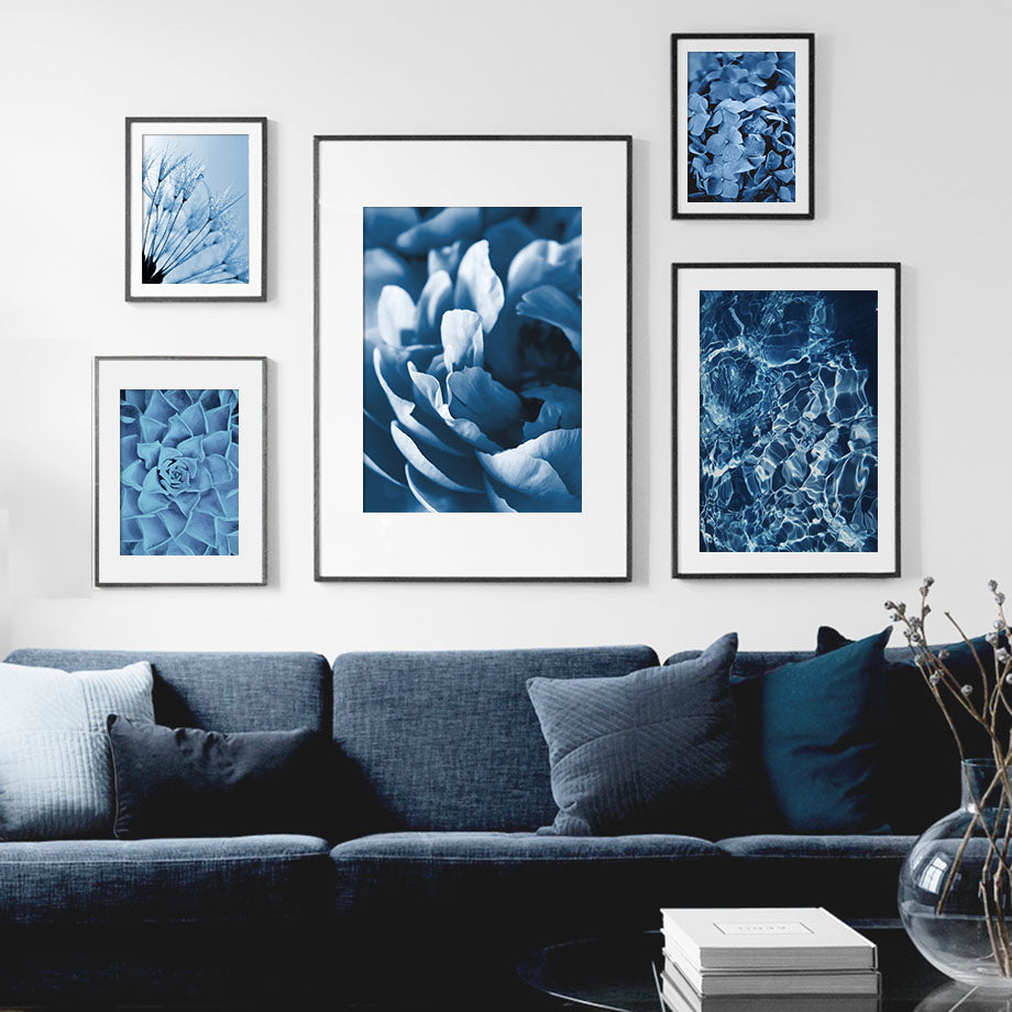 Blue Clover Dandelion Succulent Plants Wall Art Canvas Painting Nordic Posters And Prints Wall Pictures For Living Room Decor - SallyHomey Life's Beautiful