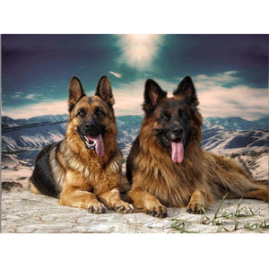 Diy 5D Diamond Painting Dog Diamond Embroidery Animal Cross Stitch Full Round Drill Mosaic Rhinestone Home Decor Handmade Gift