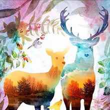 Load image into Gallery viewer, 100% Hand Painted Abstract Milu Deer Art Oil Painting On Canvas Wall Art Frameless Picture Decoration For Live Room Home Decor