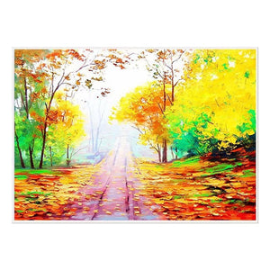 100% Hand Painted Abstract Colorful landscape Paintings On Canvas Wall Art Adornment Pictures Painting For Live Room Home Decor