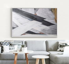 Load image into Gallery viewer, Abstract oil painting tableau black and white canvas painting custom on the wall handpainted bedroom cuadros decoracion salon - SallyHomey Life&#39;s Beautiful