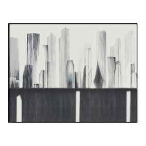 100% Hand Painted Abstract Building Art Oil Painting On Canvas Wall Art Wall Adornment Picture Painting For Live Room Home Decor