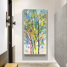 Load image into Gallery viewer, Abstract Modern Landscape Oil Painting on Canvas Poster Print Wall Art Abstract Tree Pictures for Living Room Decor No Frame - SallyHomey Life&#39;s Beautiful