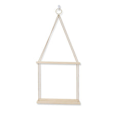Load image into Gallery viewer, Twine Wooden Wall Shelf Flower Pot Racks Storage Rack Room Storage Organizer Hanging Swing Shelf Home Wall Decor Crafts - SallyHomey Life's Beautiful