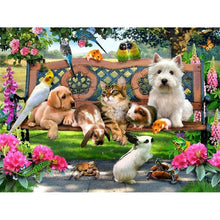 Load image into Gallery viewer, DIY 5D Diamond Painting Dog Diamond Embroidery Farm Animal Cross Stitch Kit Full Round Drill Mosaic Wall Sticker Gift