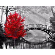 Load image into Gallery viewer, DIY 5D Diamond Painting Bridge City Diamond Embroidery Landscape River Night Cross Stitch Full Round Drill Mosaic Rhinestone Art