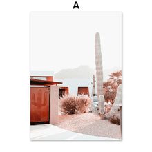 Load image into Gallery viewer, Agave Monstera, кактус, абстрактная девушка, растение, настенная живопись, холст, скандинавские постеры и принты, настенные карт - SallyHomey Life's Beautiful