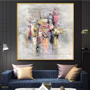 Original paintings hand painted oil paintings on canvas large wall art abstract canvas painting for living room cuadros bedroom - SallyHomey Life's Beautiful