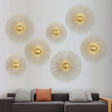 Load image into Gallery viewer, New Unique Circular Metal Led Wall Lamps Foyer Dining Room Bedside Wall Lights Sconce Retro Home Deco Light Fixtures Art Design - SallyHomey Life&#39;s Beautiful