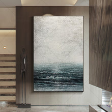 Load image into Gallery viewer, 100% Handmade Blue Sea Gray Abstract Painting  Modern Art Picture For Living Room Modern Cuadros Canvas Art High Quality