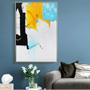 Hand painted canvas oil painting  for living room cuadros decoracion pictures dormitorio lienzos wall art picture modern art - SallyHomey Life's Beautiful