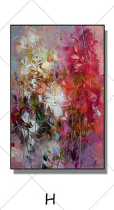 Abstract Wall Art Handpainted Oil Painting Beautiful Abstract Oil Paintings on Canvas Modern Art flower Pictures Home Decoration - SallyHomey Life's Beautiful