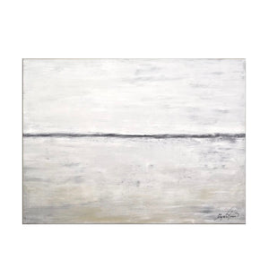 Artist Hand-painted High Quality Modern White and ash Abstract Oil Painting on Canvas Handmade Large Abstract OilPainting - SallyHomey Life's Beautiful